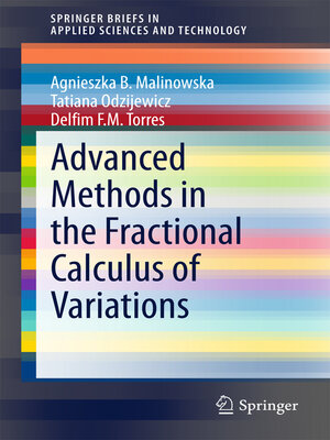 cover image of Advanced Methods in the Fractional Calculus of Variations